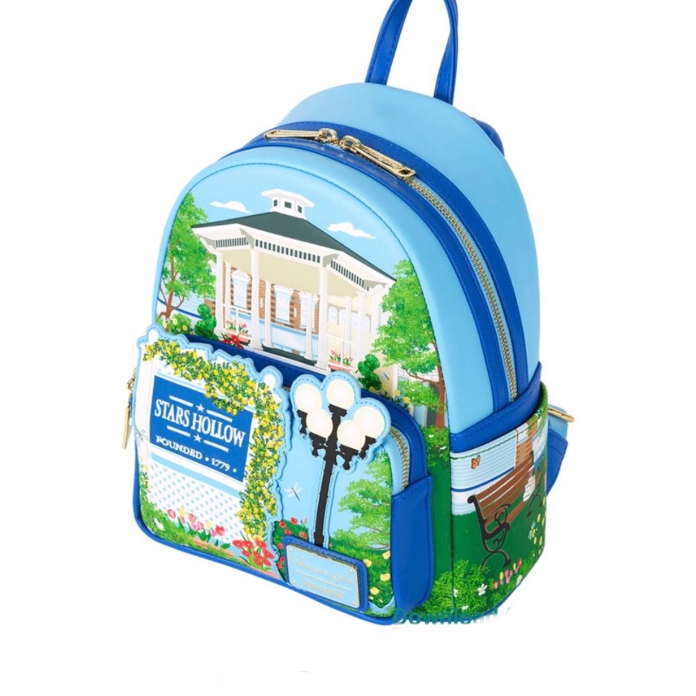 NWT Loungefly Gilmore Girls Stars Hollow Gazebo Mini Backpack - Picture 4 of 7